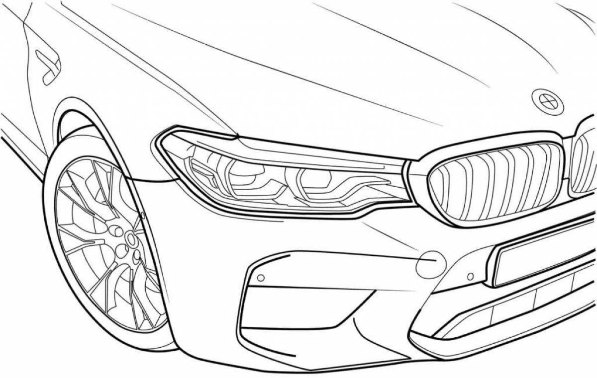 Dazzling bmw m4 coloring book