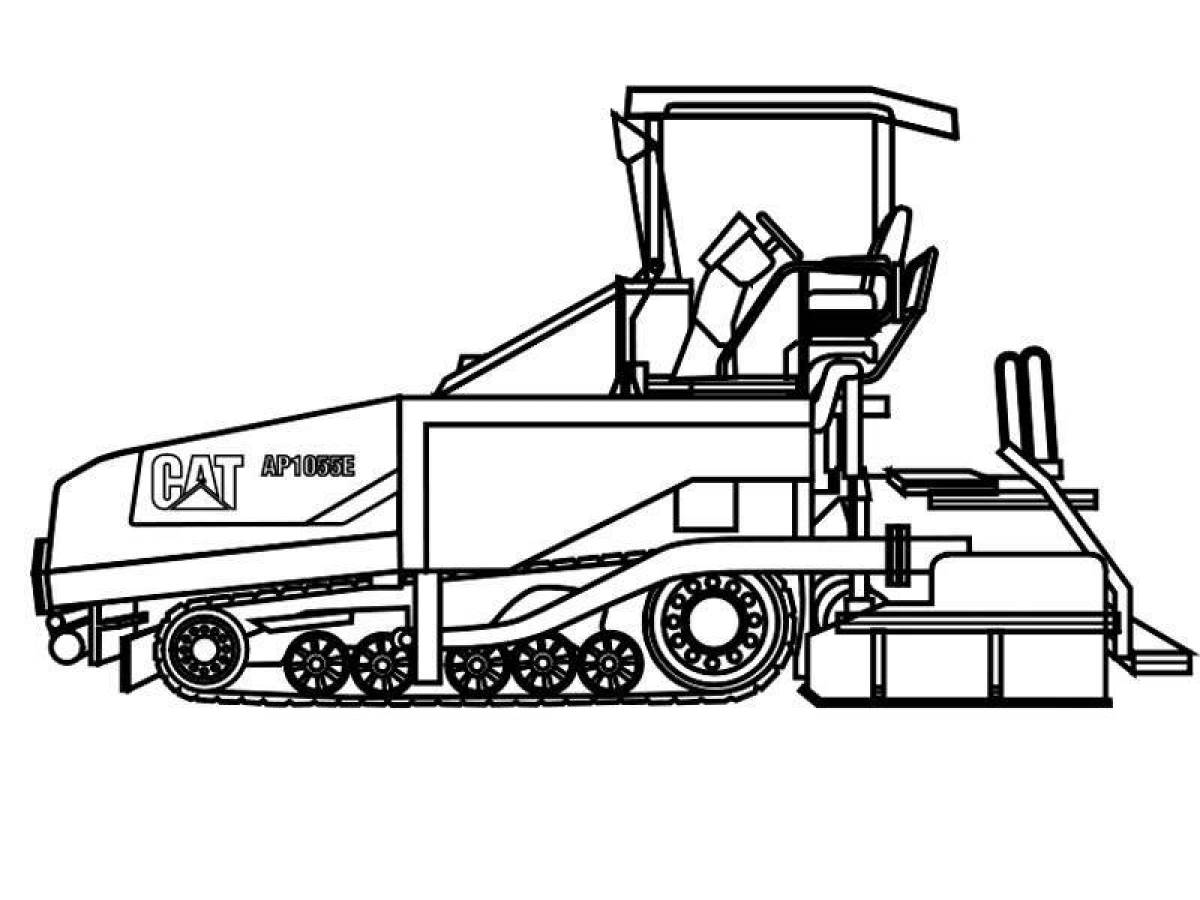 Majestic construction vehicles coloring book
