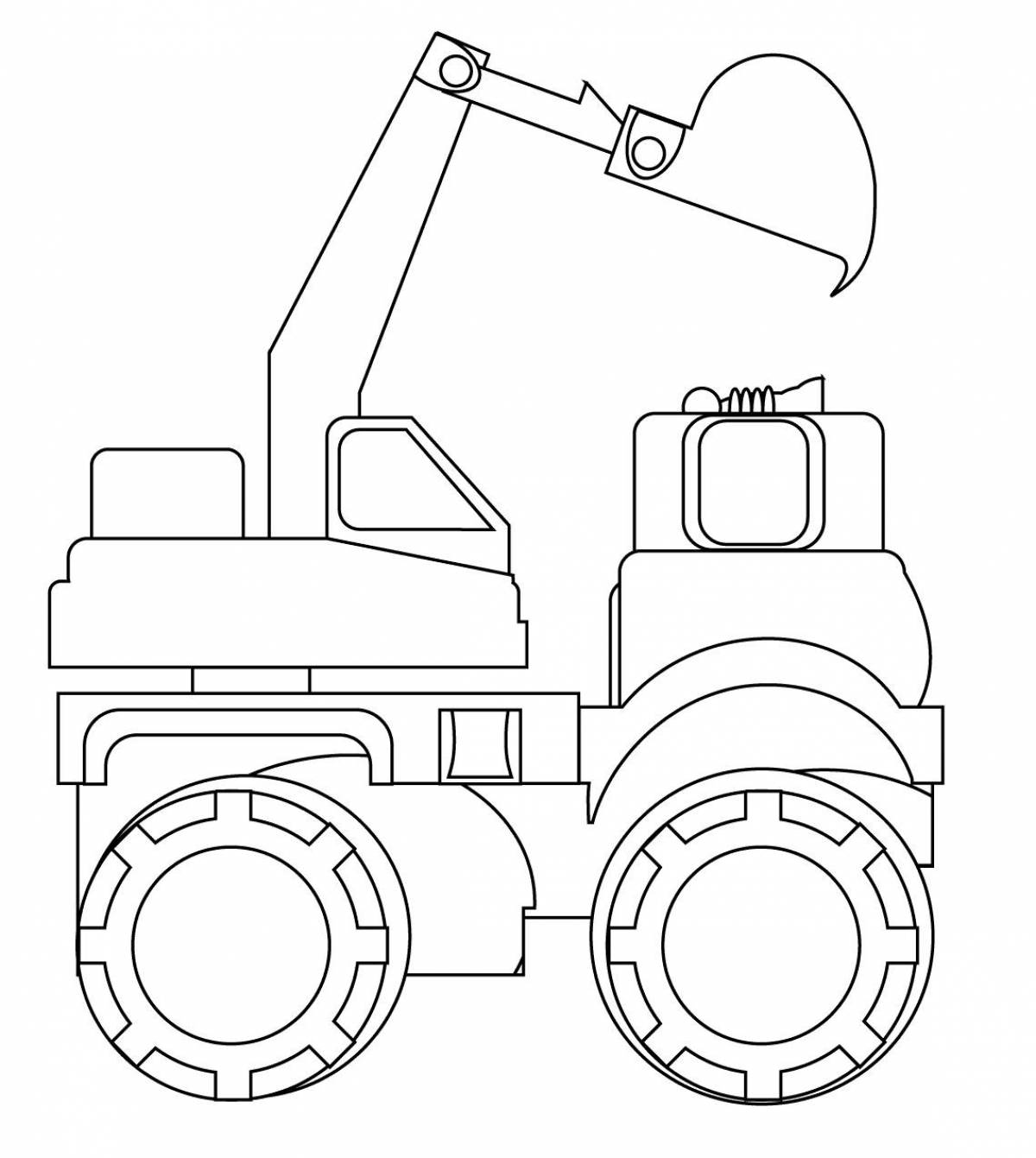 Colouring awesome construction vehicles