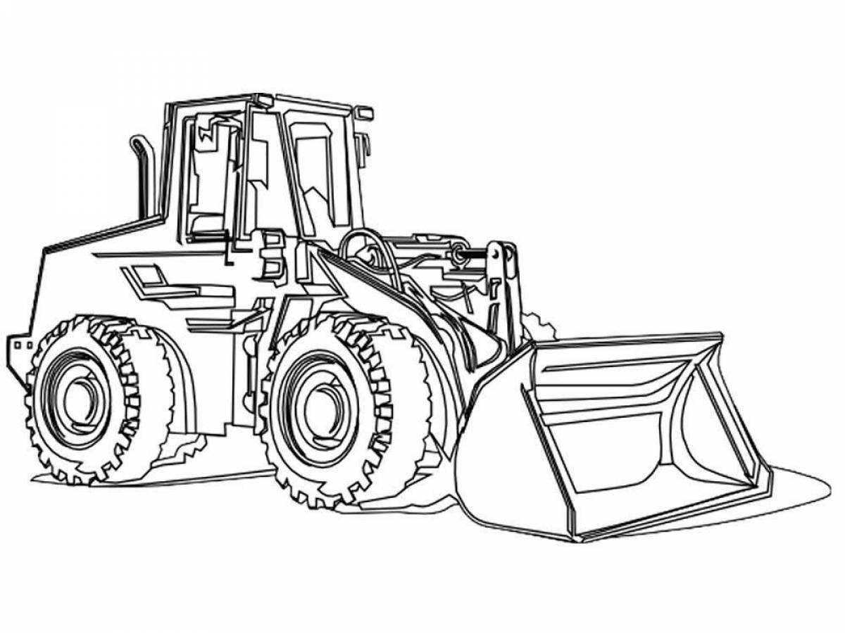 Attractive coloring of construction vehicles