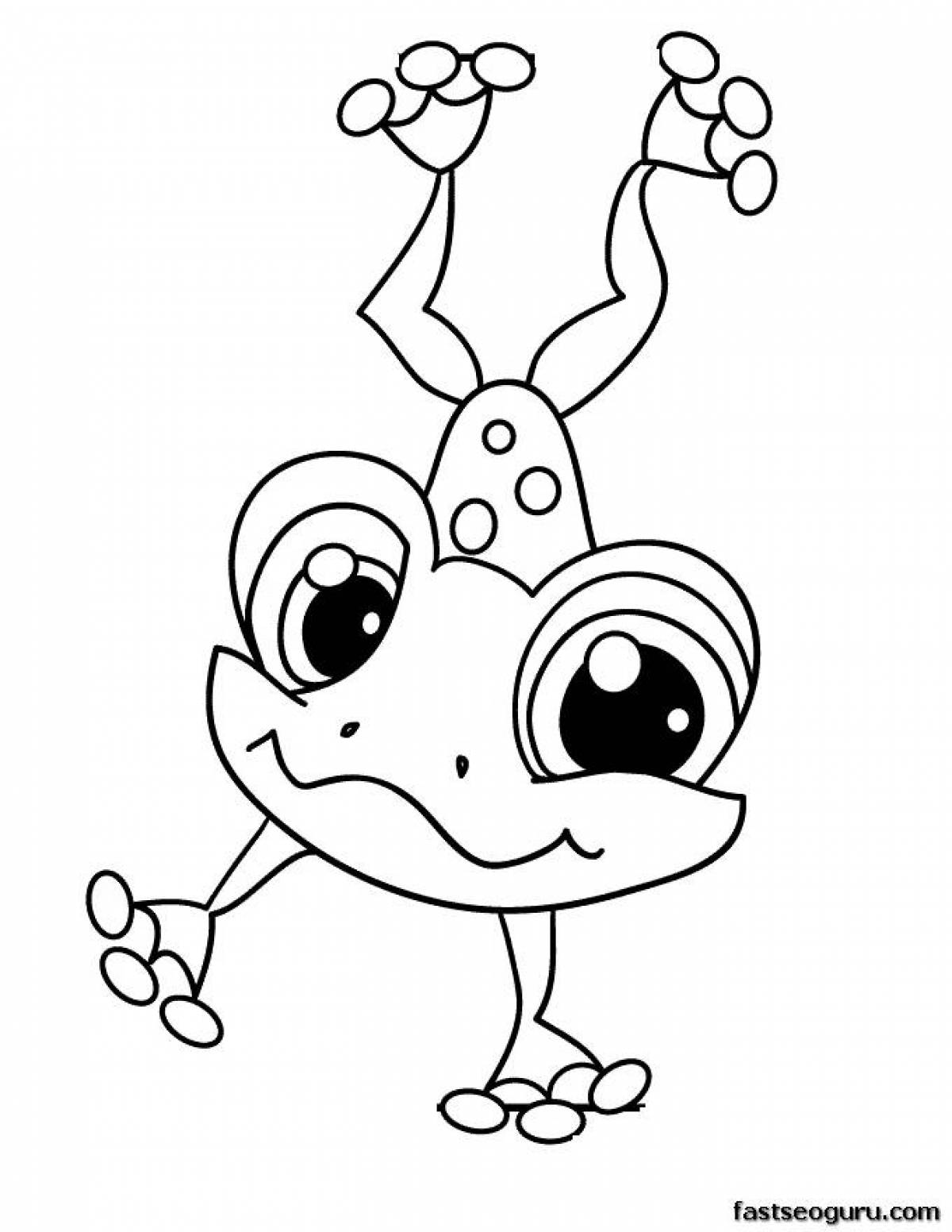 Peppy frog coloring