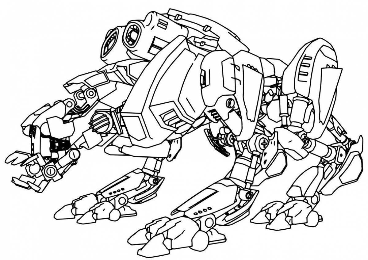 Amazing Transforming Robot Coloring Page