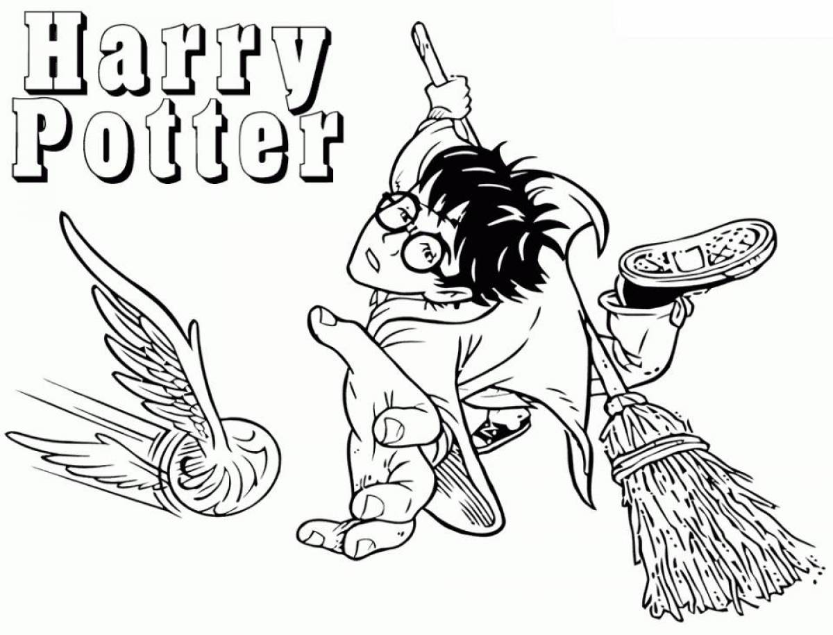 Unforgettable harry potter coloring book for kids