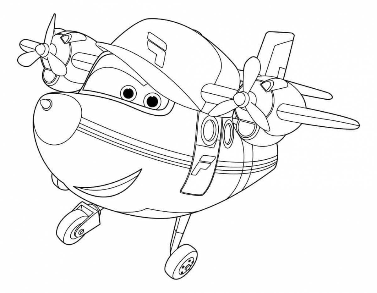 Creative super wings coloring book for kids