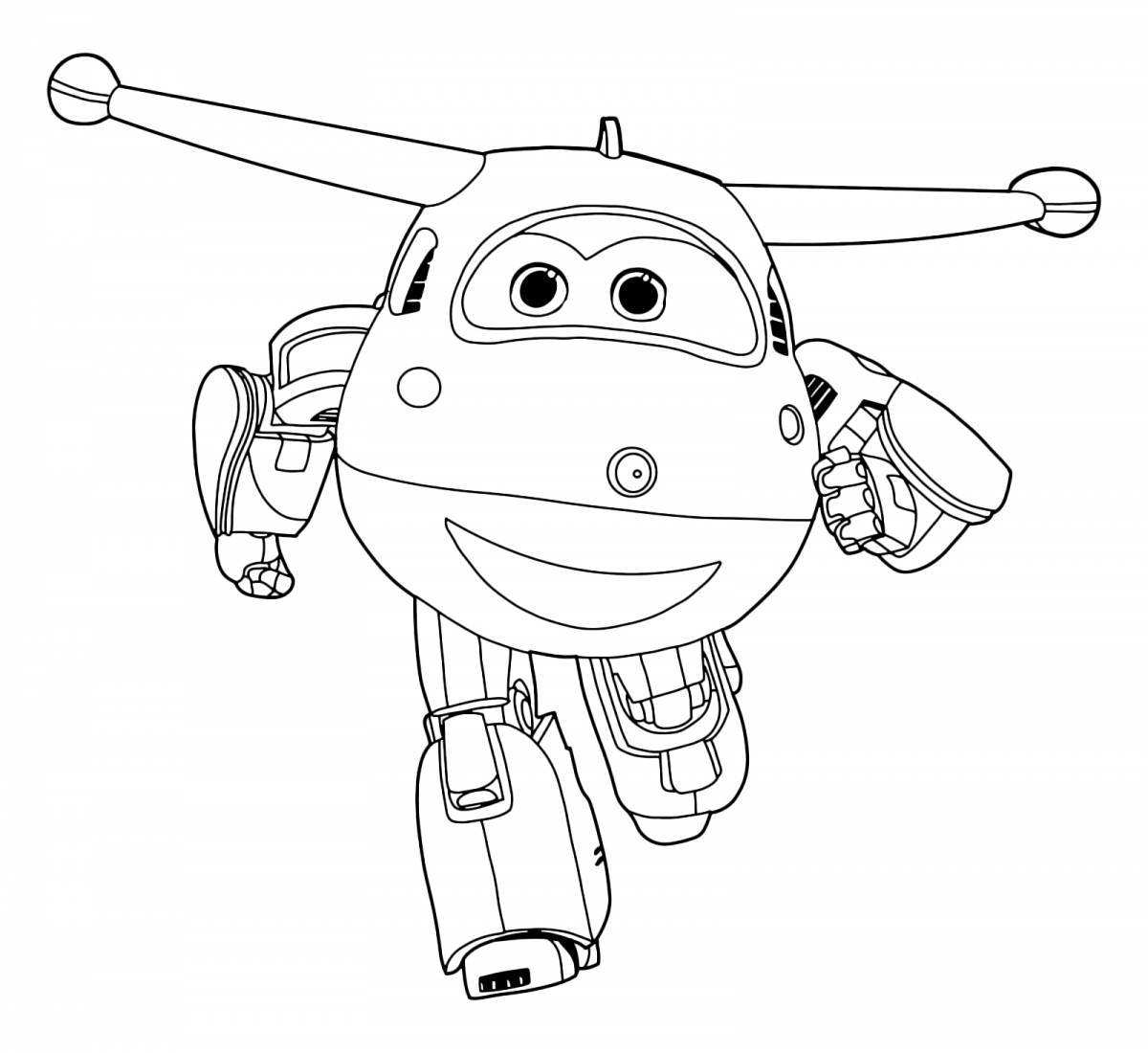 Great super wings coloring pages for kids