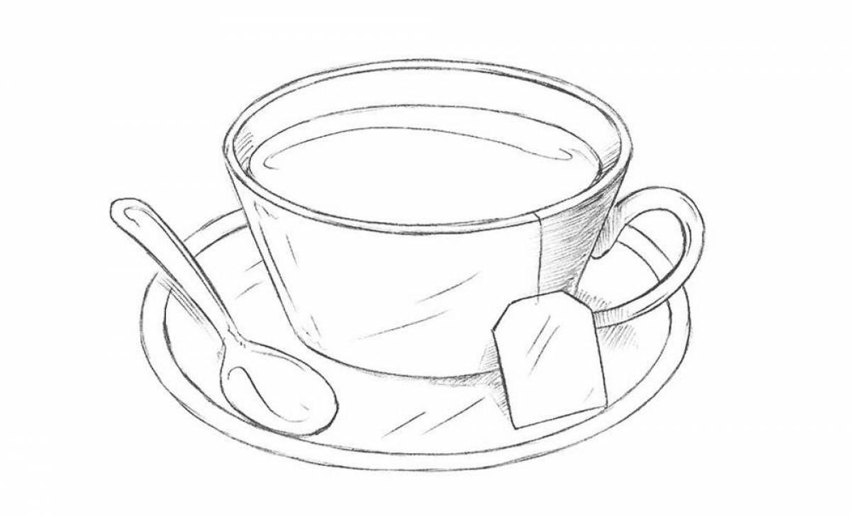 Great tea coloring page