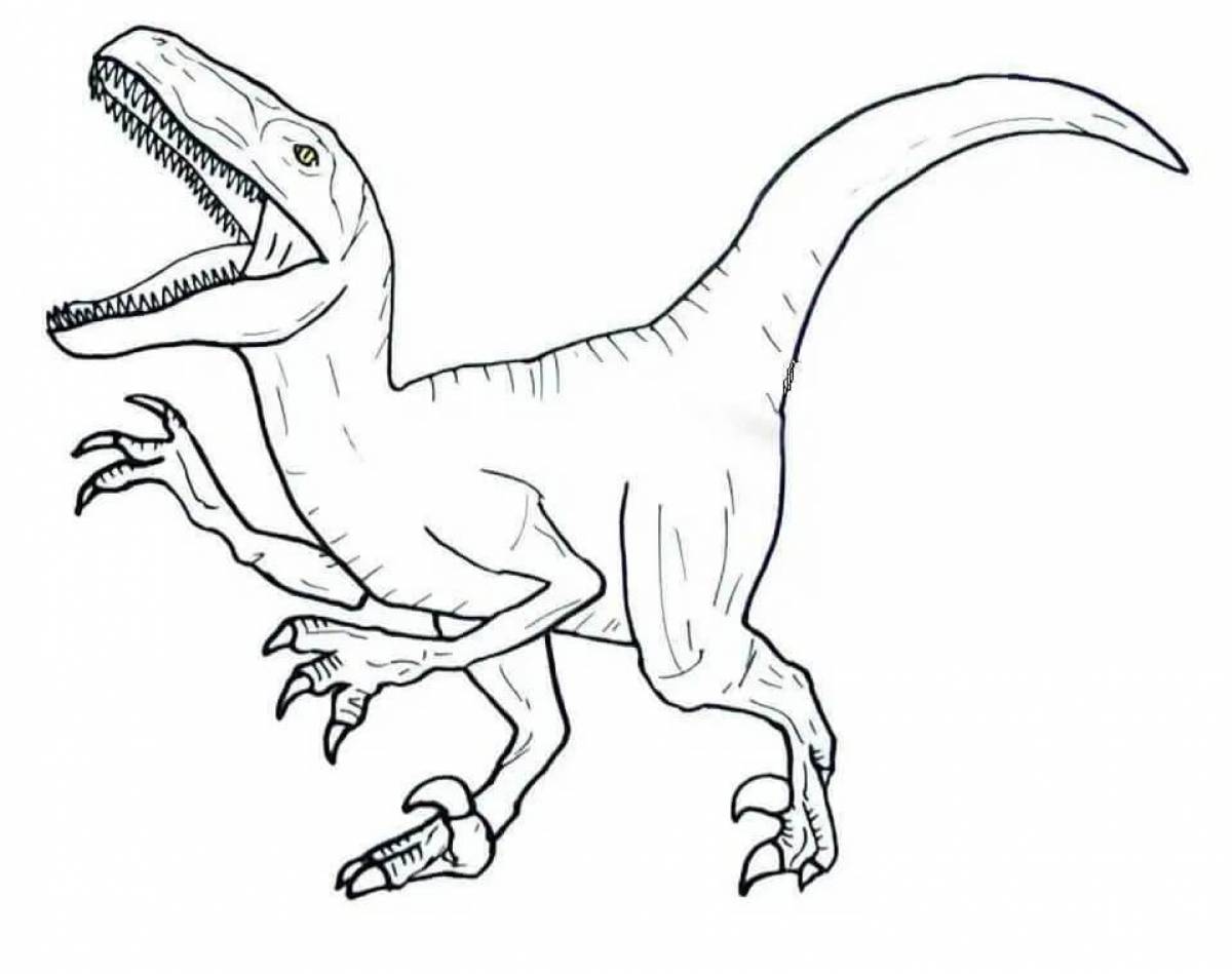 Безупречная раскраска indoraptor