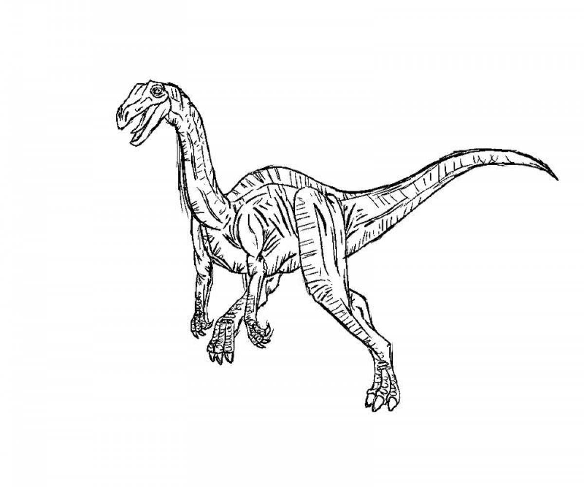 Large indoraptor coloring page