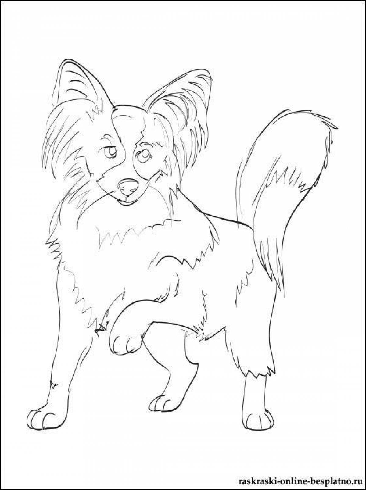 Cute chestnut coloring page