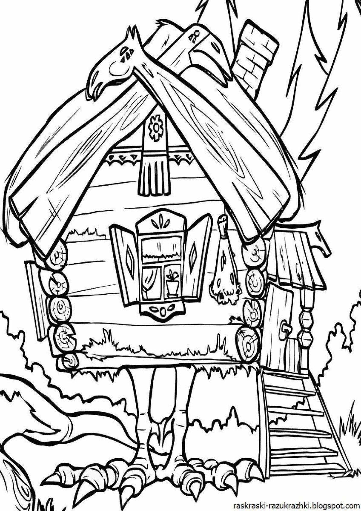 Coloring page nice hut