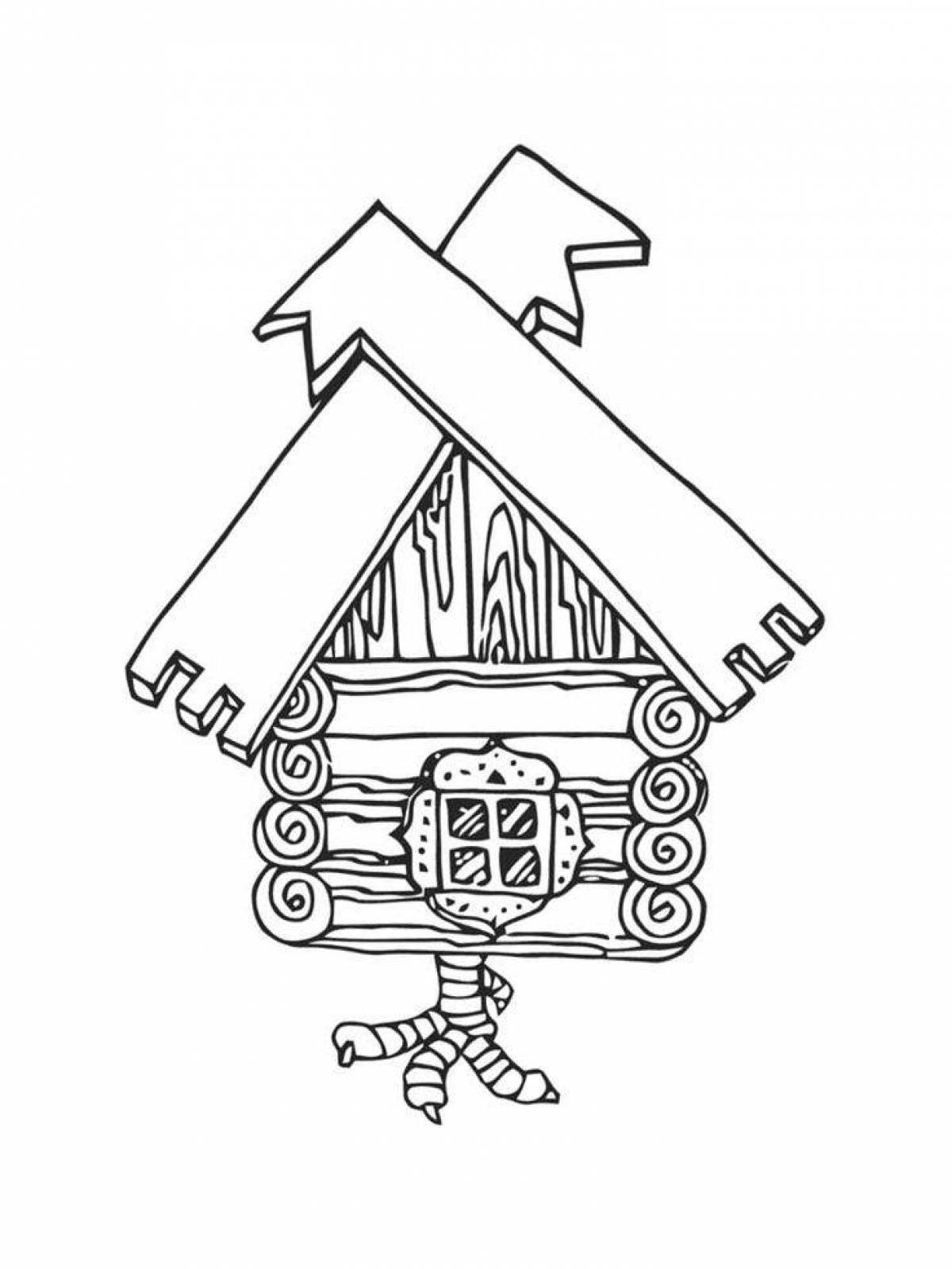 Exalted hut coloring page