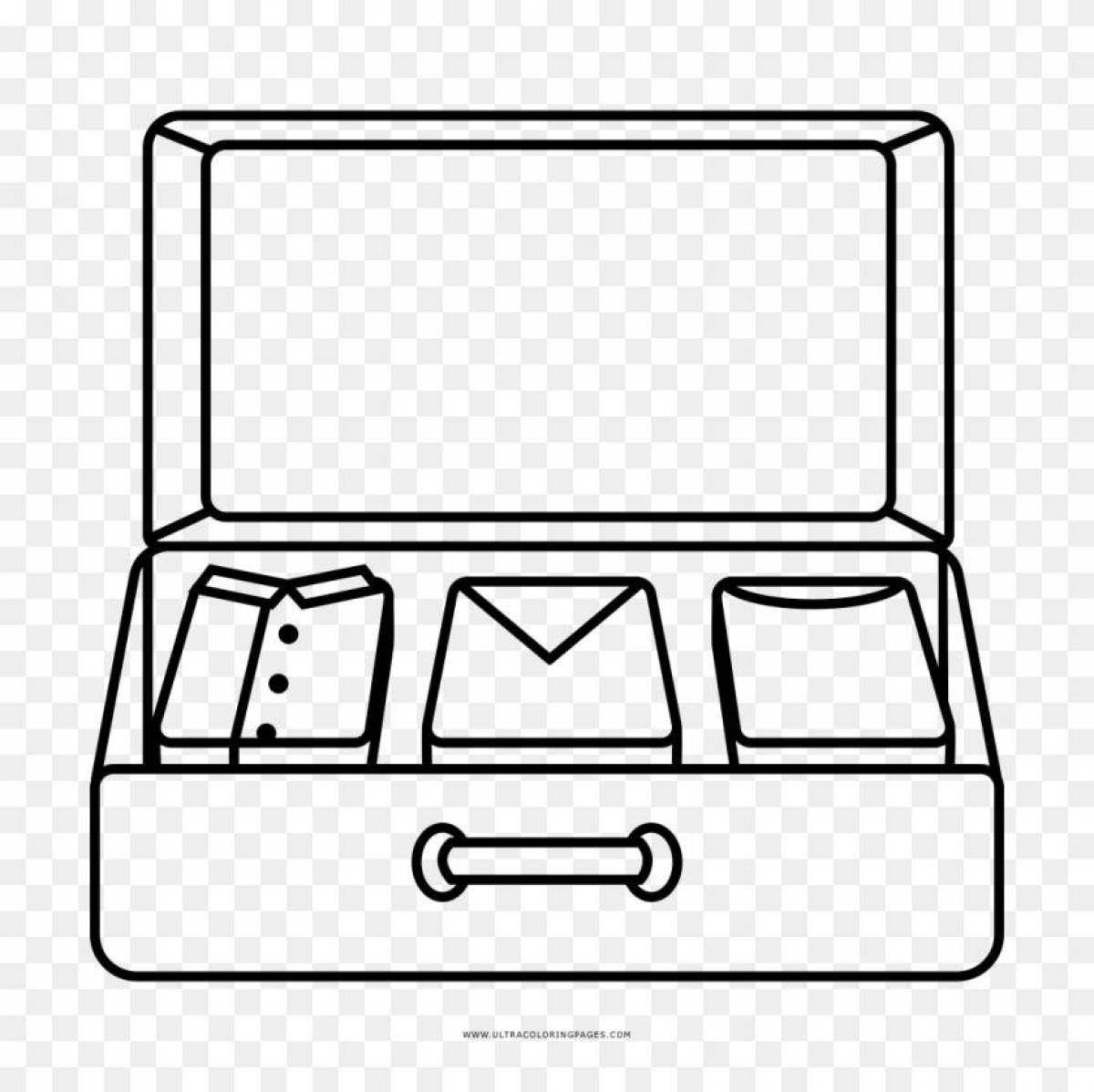 Coloring for the majestic suitcase