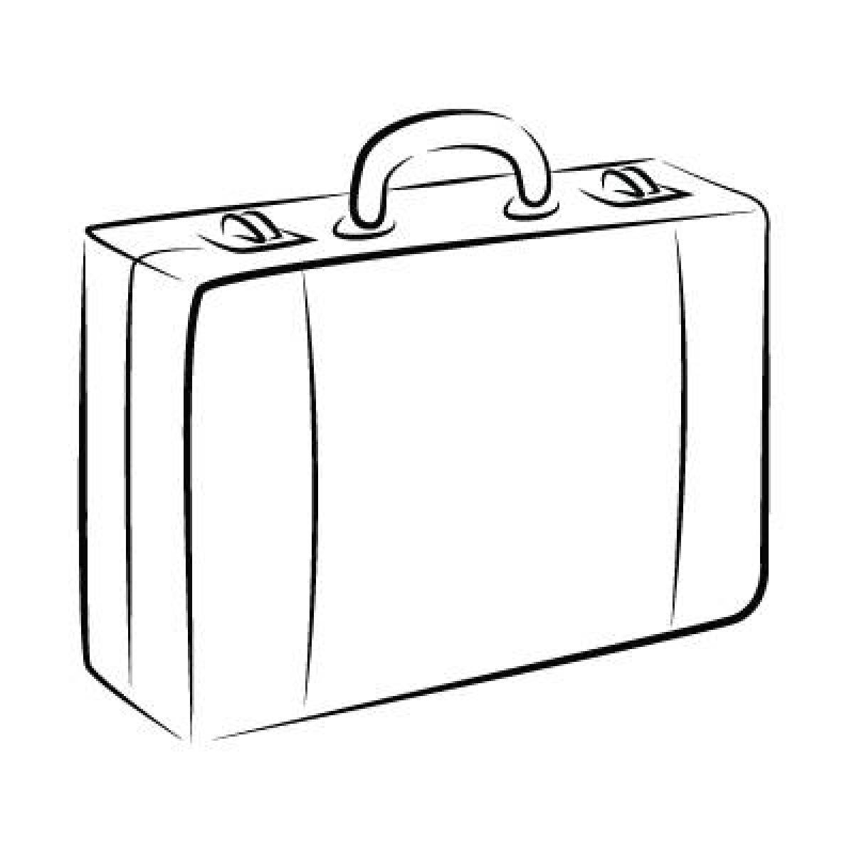 Coloring for an elegant suitcase