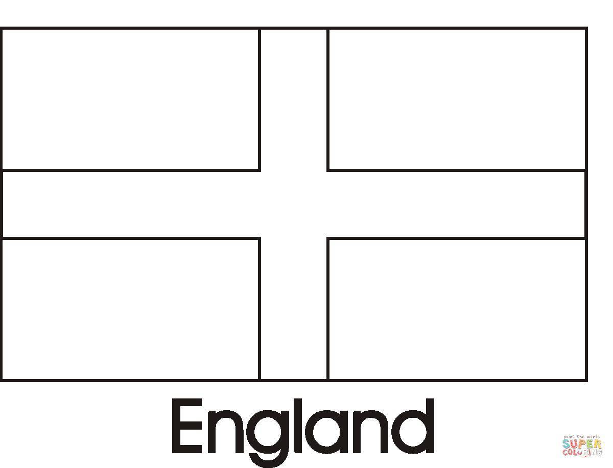 Gorgeous UK flag coloring page