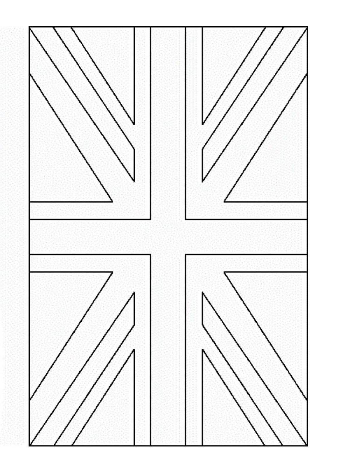 Раскраски Флаг, Раскраска Флаг великобритании Флаги.