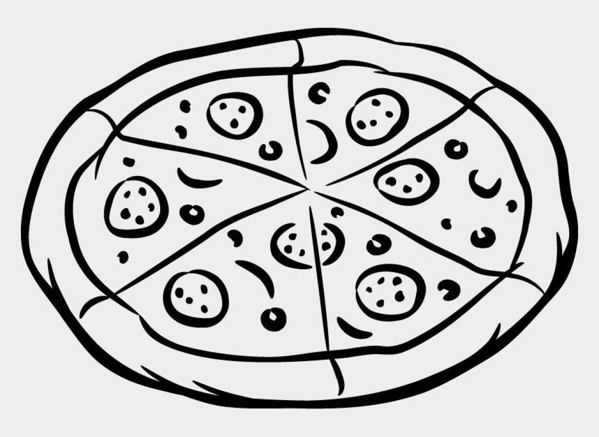 Пицца черно белая. Раскраска пицца. Картинка пицца раскраска. Пицца раскраска для детей. Раскраска пиц ы.