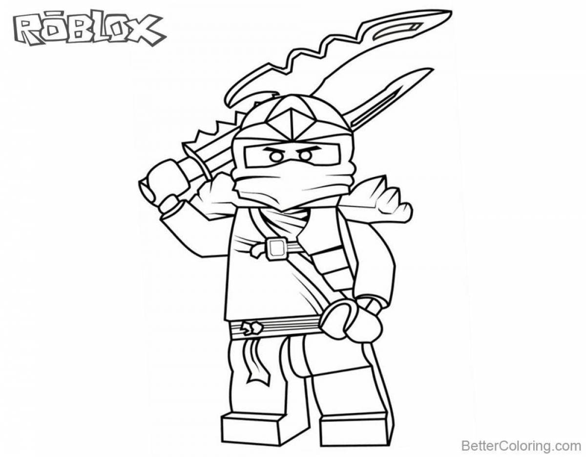Great roblox coloring book for boys