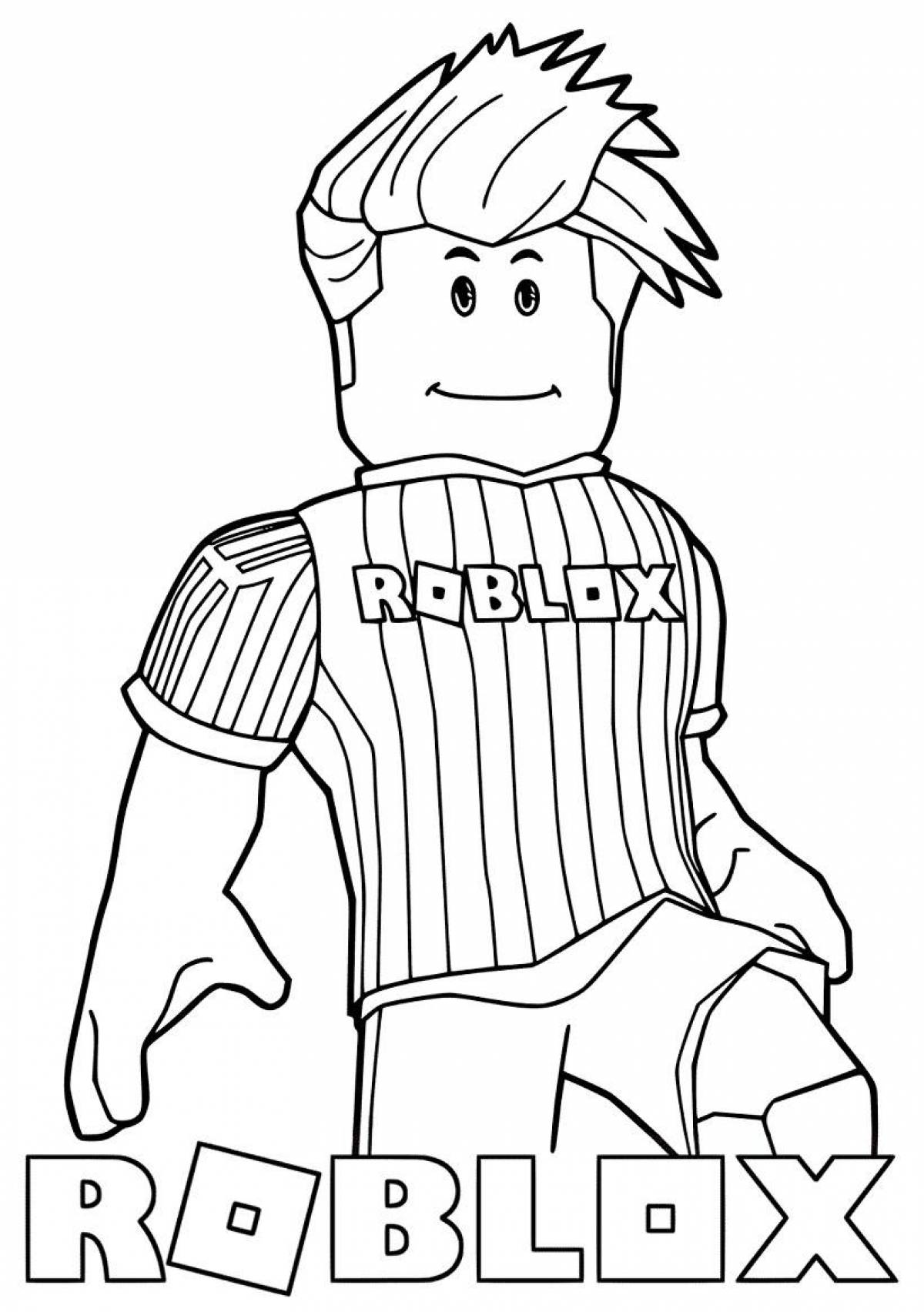 Outstanding roblox coloring book for boys