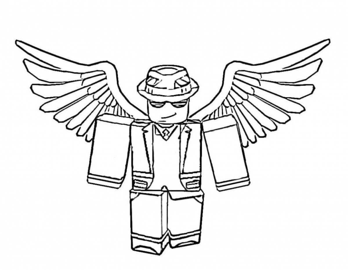 Color-frenzy roblox coloring page for boys