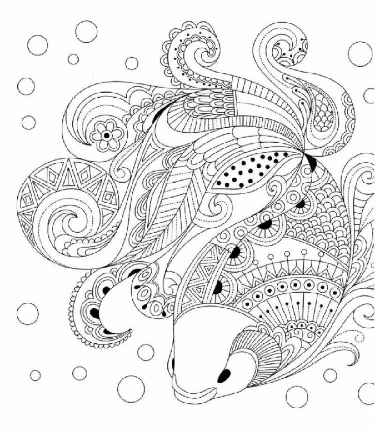 Content coloring page
