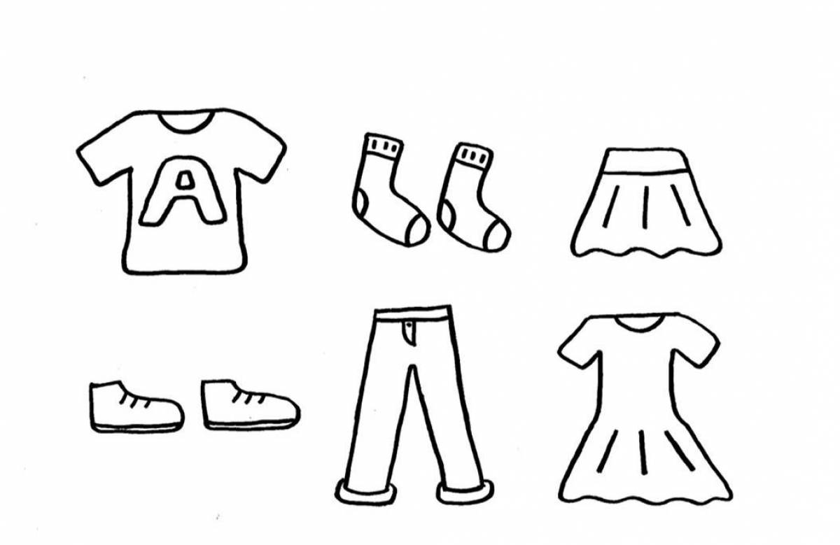 Цветная одежда для детей 5-6 лет