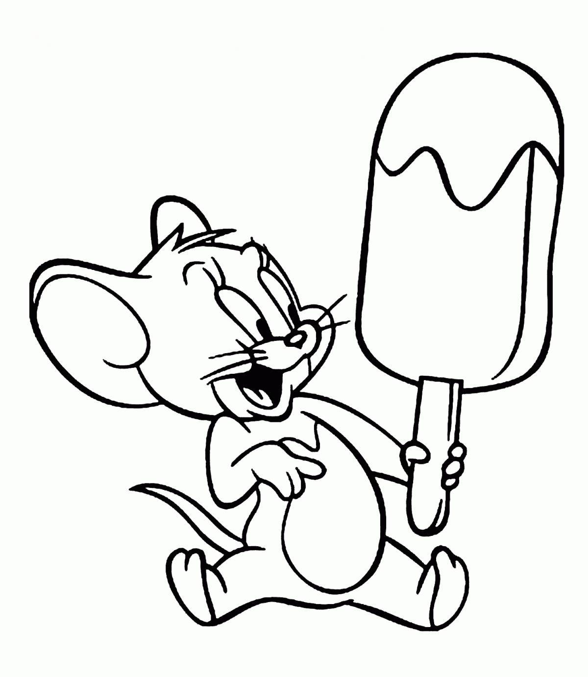 Fun tom and jerry coloring pages for kids