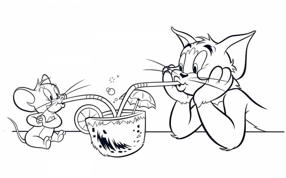 Fun tom and jerry coloring book for kids