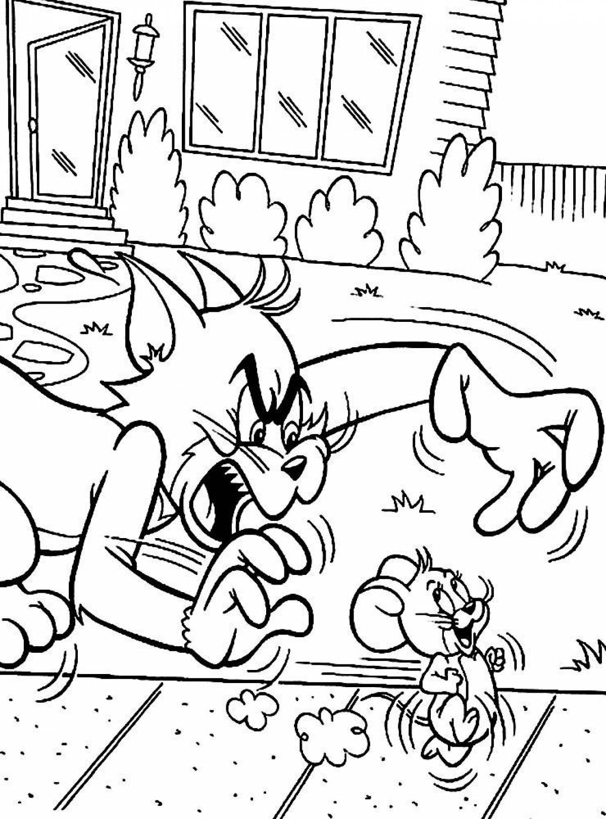 Fabulous coloring pages tom and jerry for kids