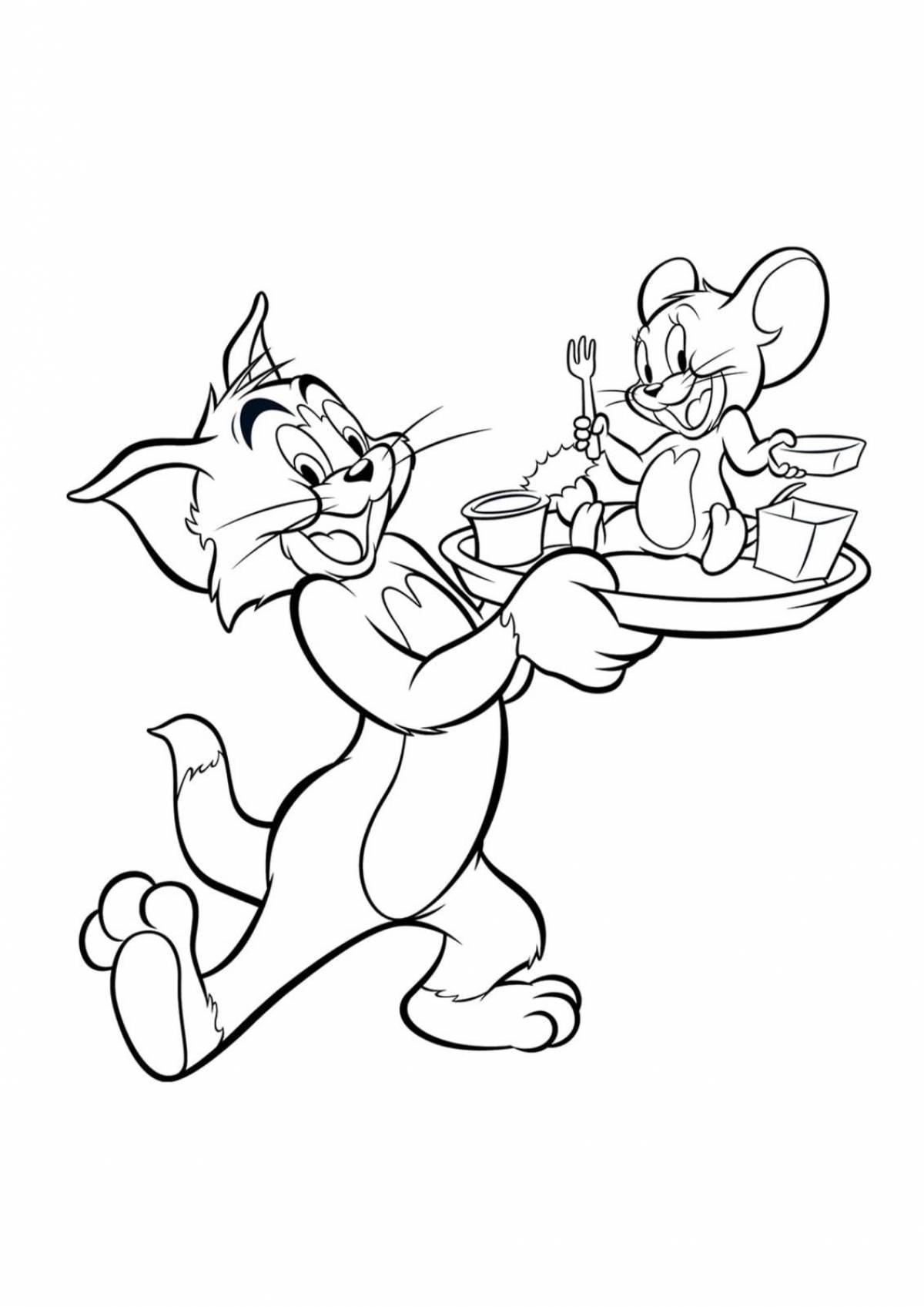Outstanding tom and jerry coloring book for kids