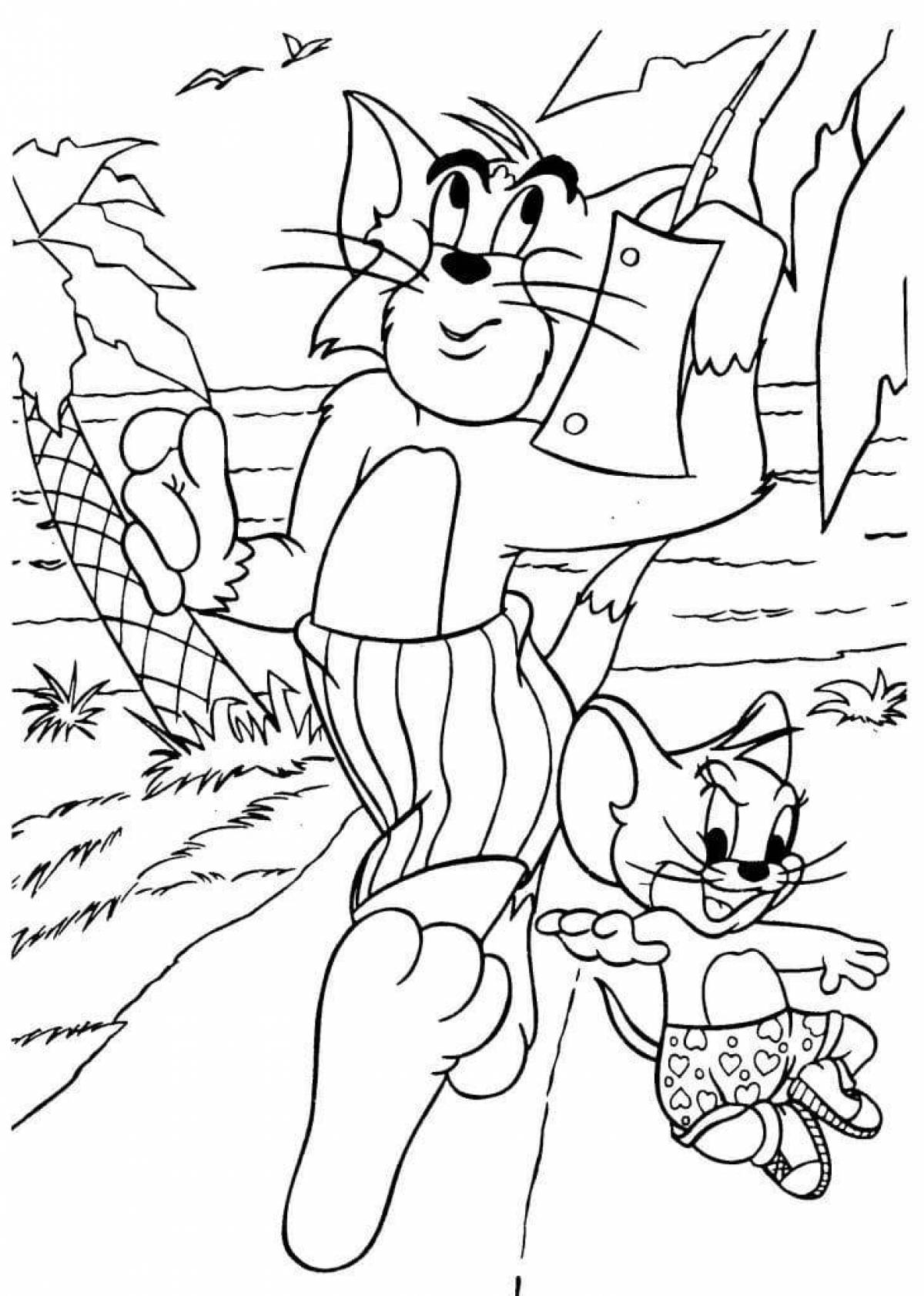 Wonderful tom and jerry coloring pages for kids