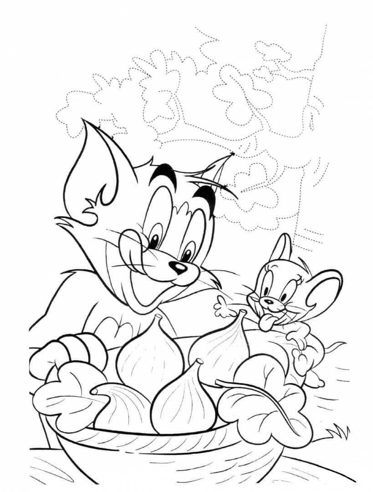 Incredible tom and jerry coloring book for kids