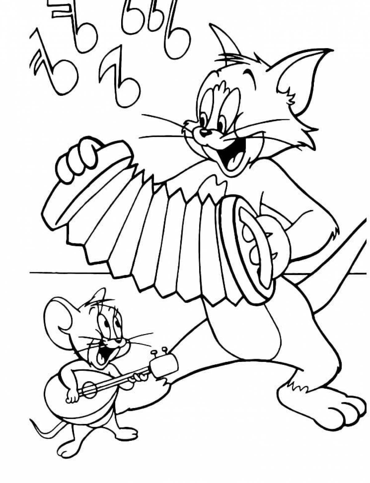 Perfect tom and jerry coloring book for kids