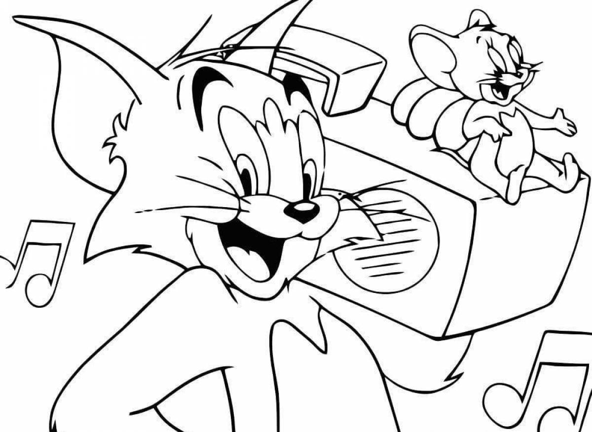 An extraordinary tom and jerry coloring book for kids