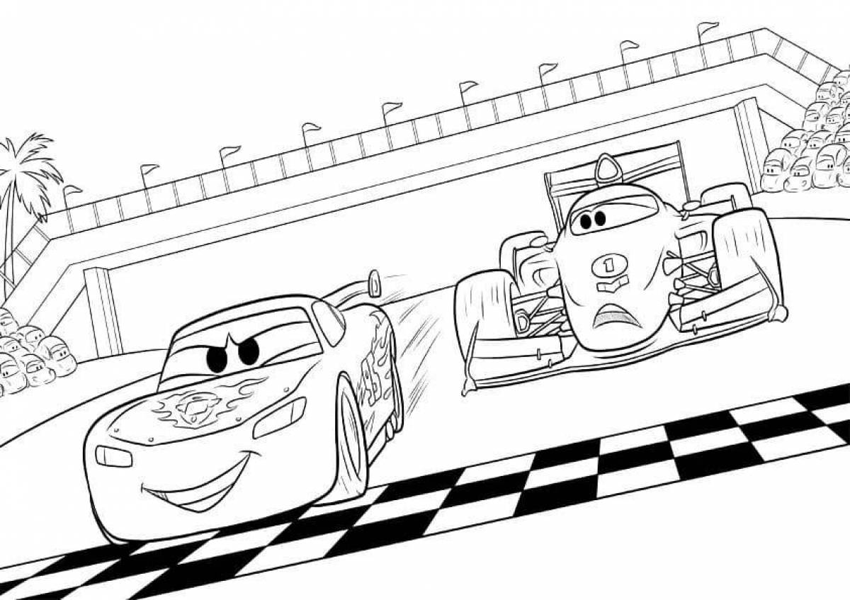 McQueen Animated Coloring Page