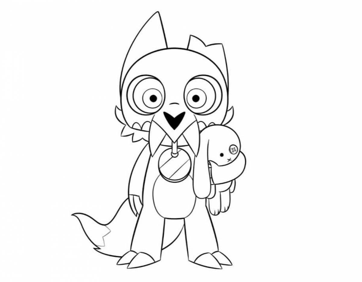 Large owl house coloring page