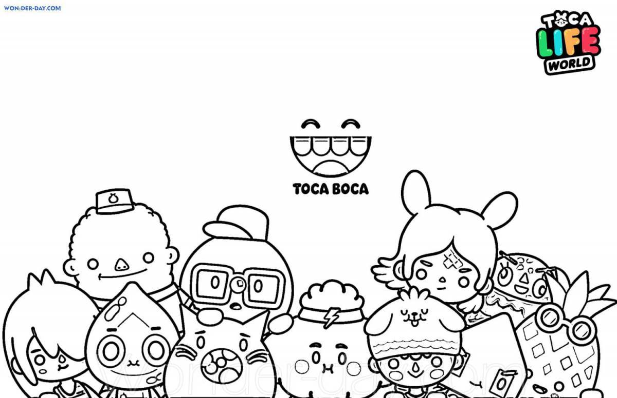 Toka bok adorable coloring game