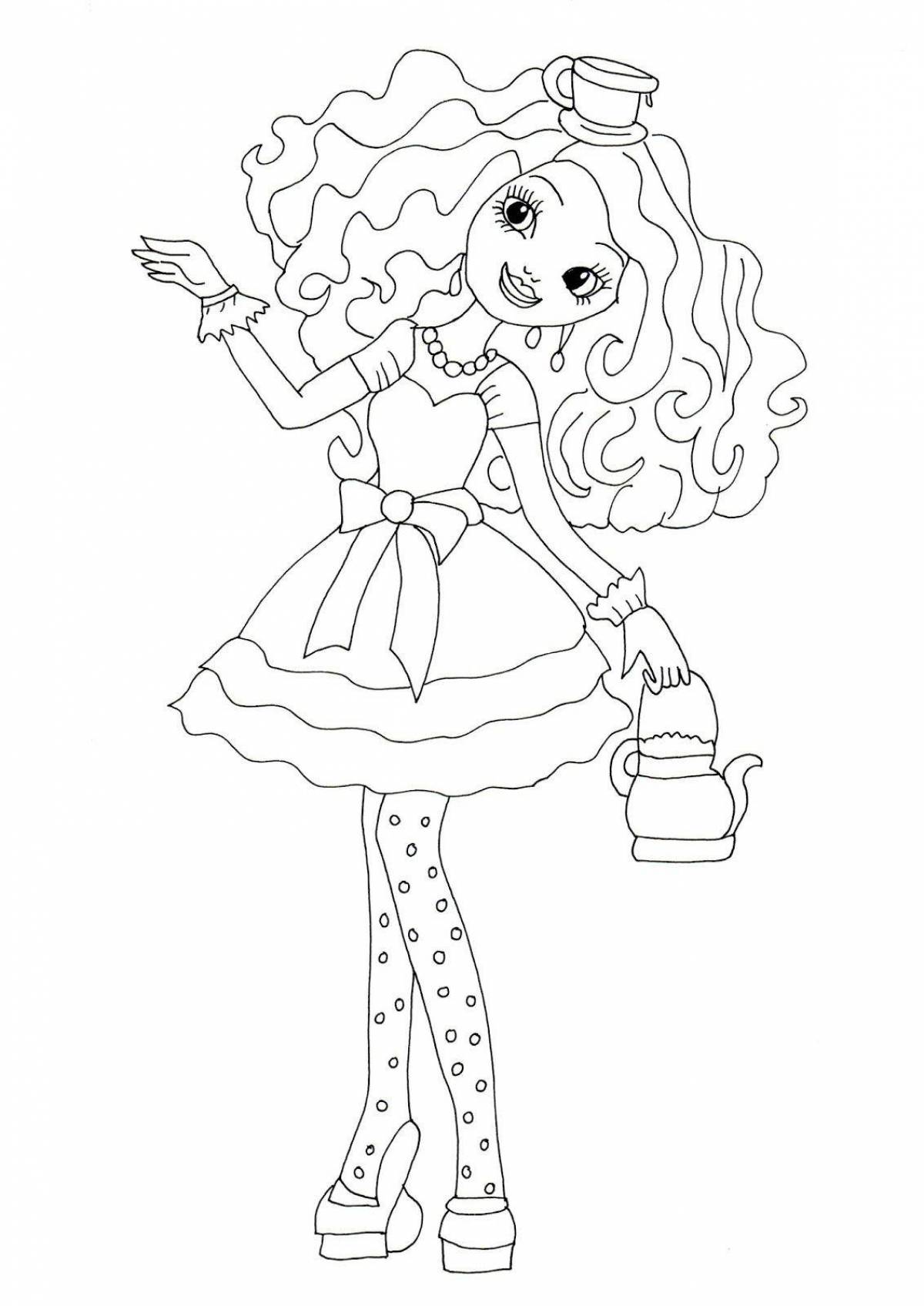 Color-frenzy coloring page boxy boo from poppy play time