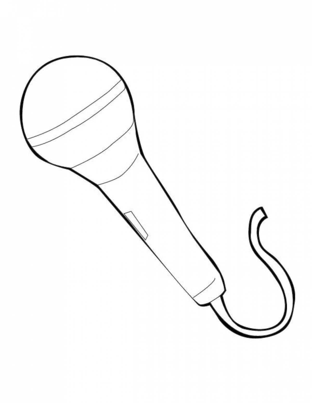 Coloring dazzling microphone