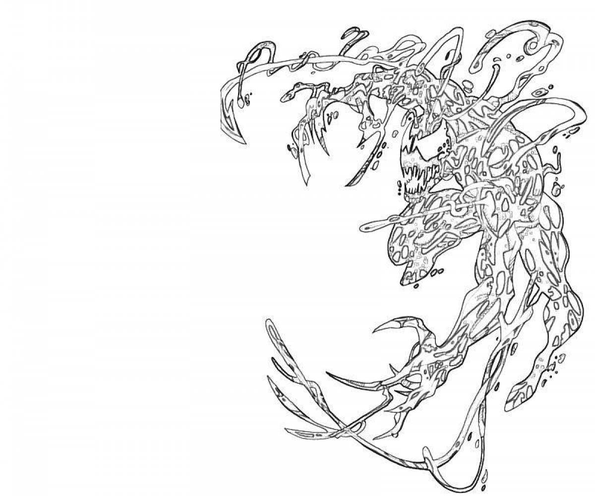 Gorgeous coloring page carnage