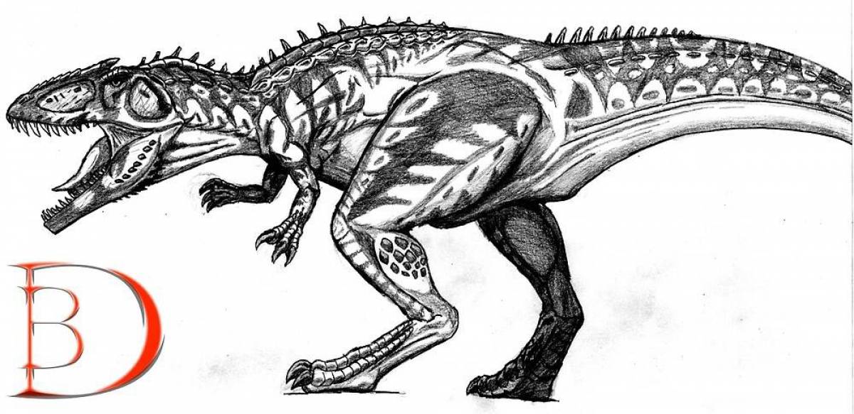 Как нарисовать гигантозавра