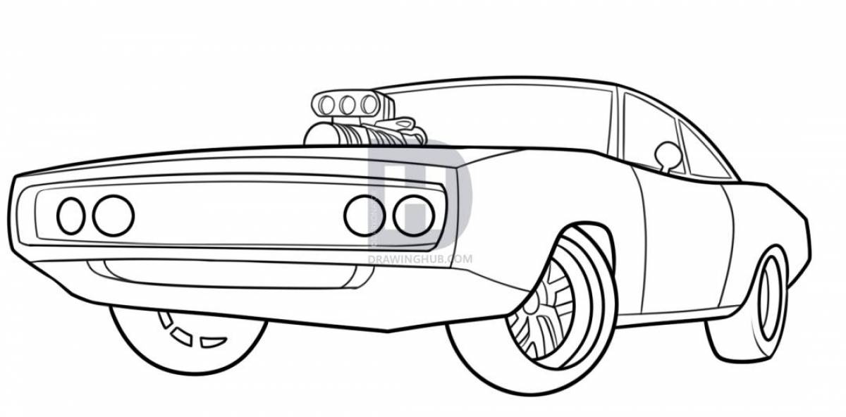 A bright afterburner coloring page
