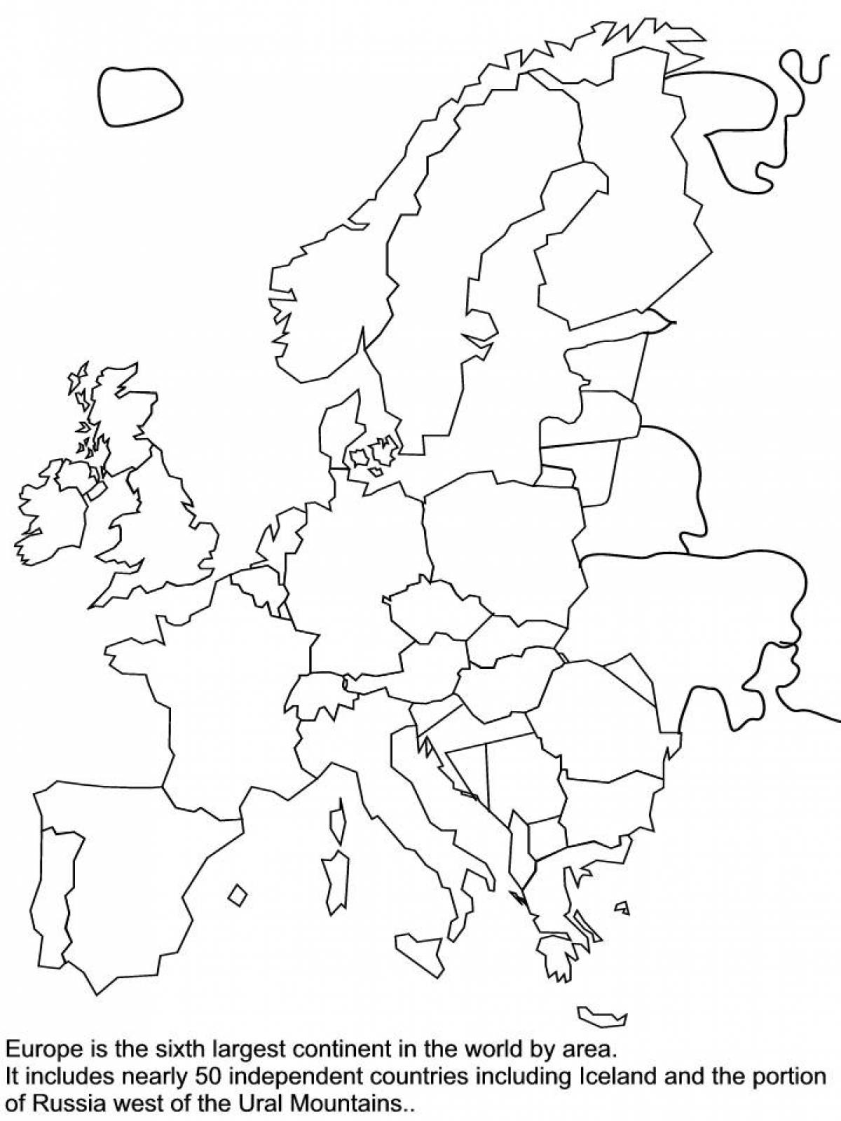 A striking map of europe