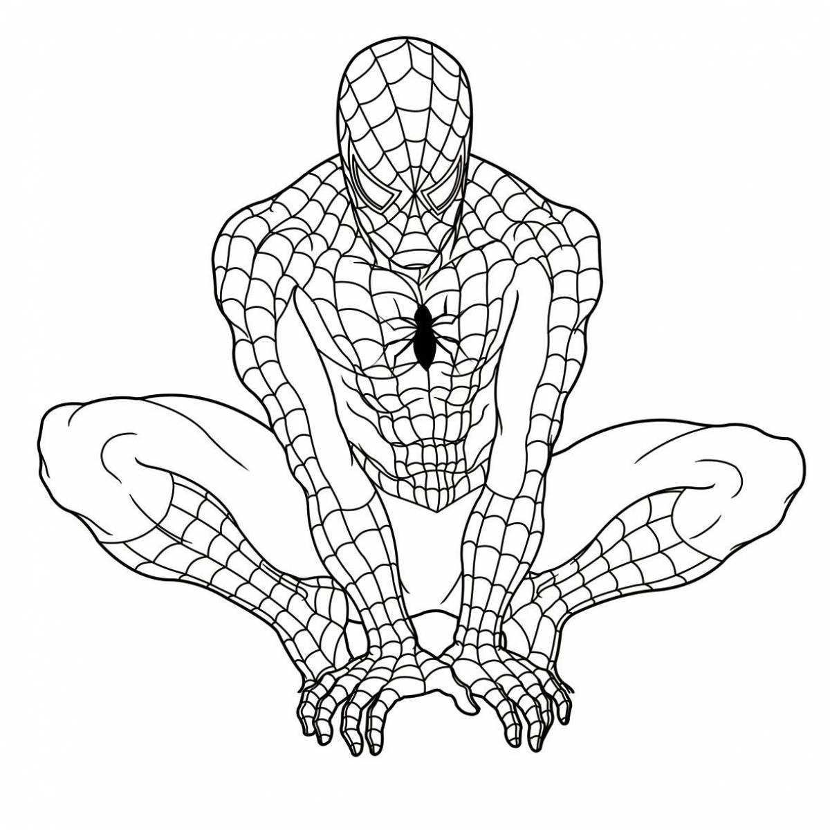 Spiderman's awesome coloring book