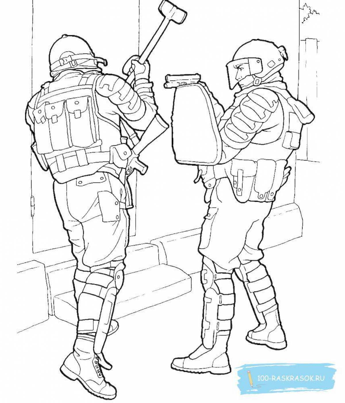 Flashback Special Forces Coloring Page