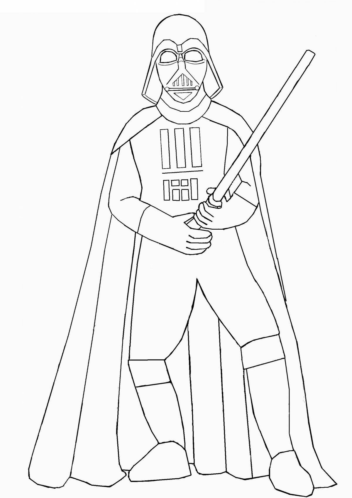 Gorgeous darth vader coloring book