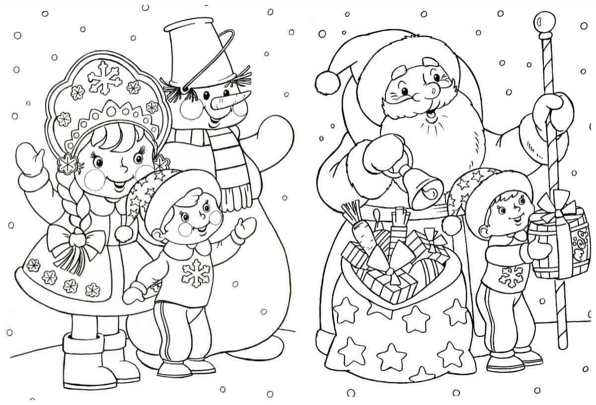 Amazing Christmas coloring pages for kids