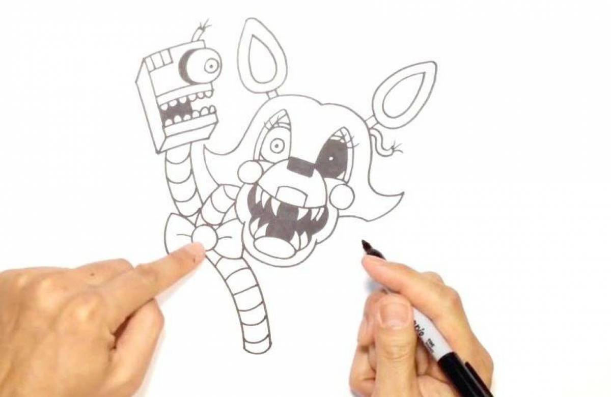 Animated coloring mangle