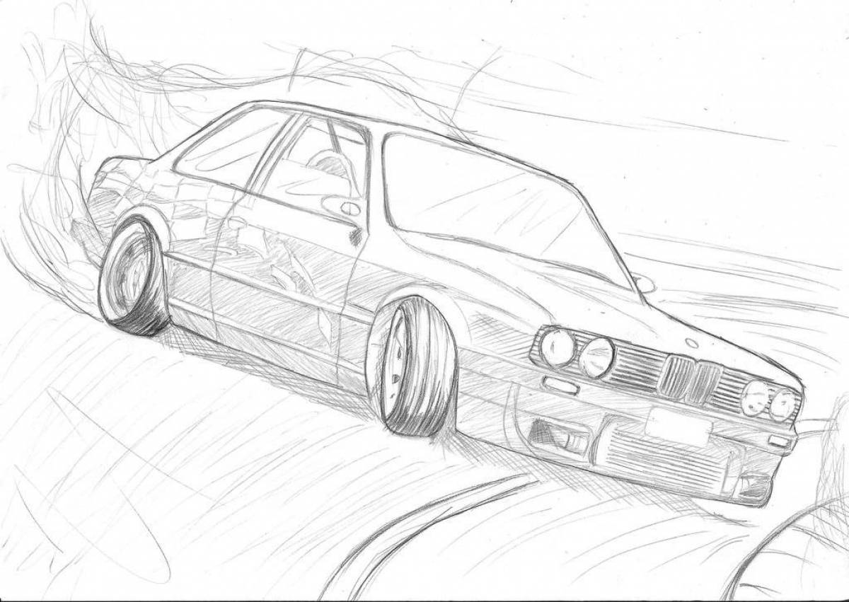 Bright coloring page drift