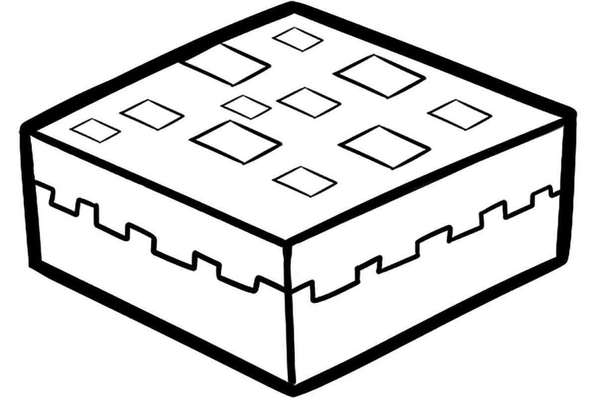 Tempting minecraft coloring page