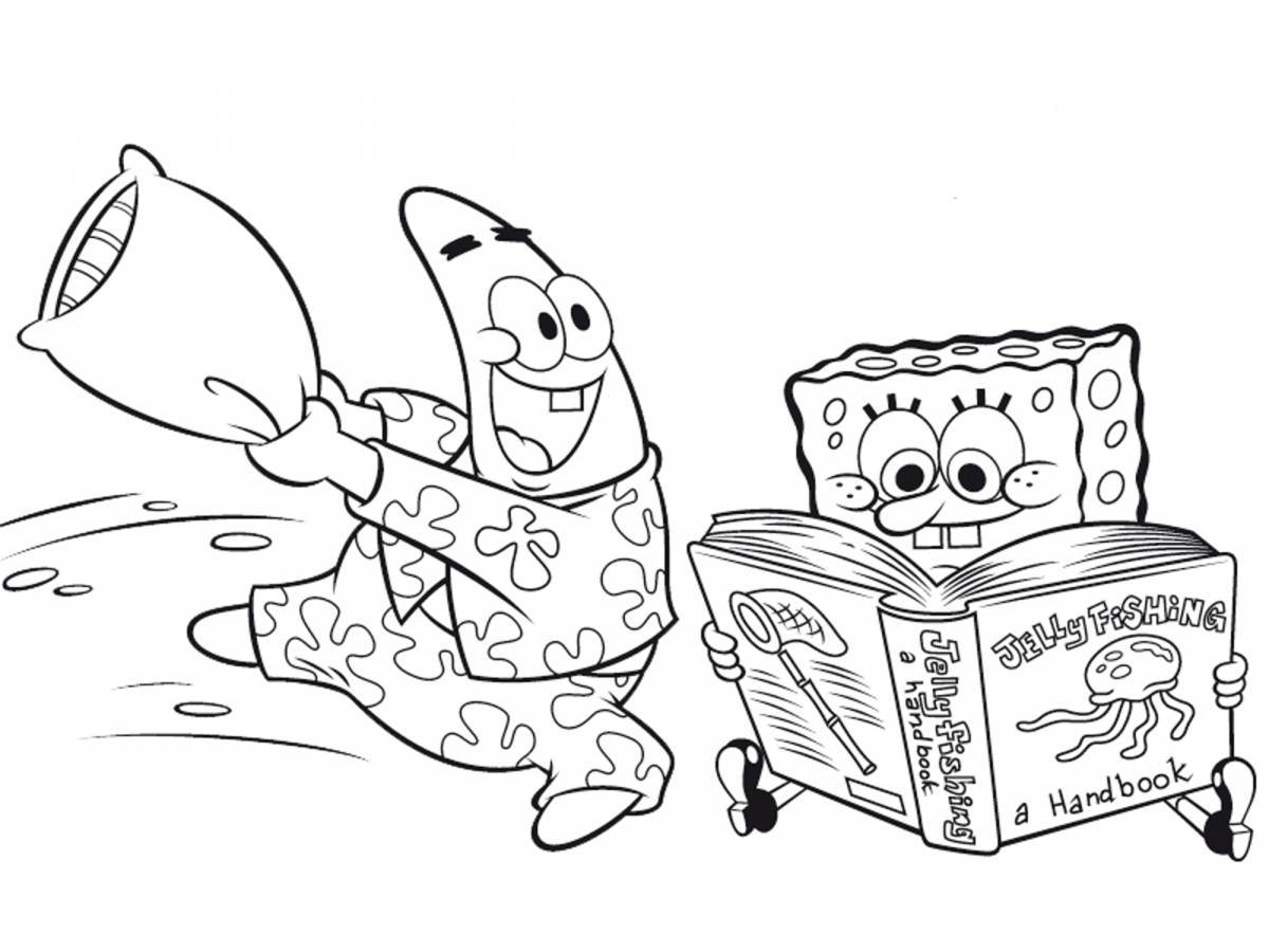 Funny spongebob and his friends